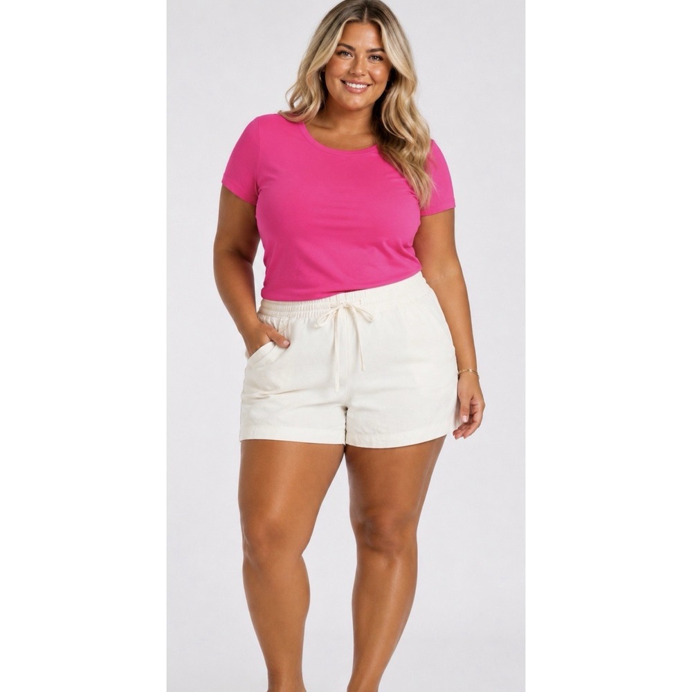 Women's Universal Threads High -Rise Drawstring Denim Beach Shorts XXL  NWT